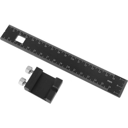 Dropship Precision Pocket Ruler Woodworking by Clear Style ,Aluminum alloy Positioning Scribing Gauge, Carpenter Mark