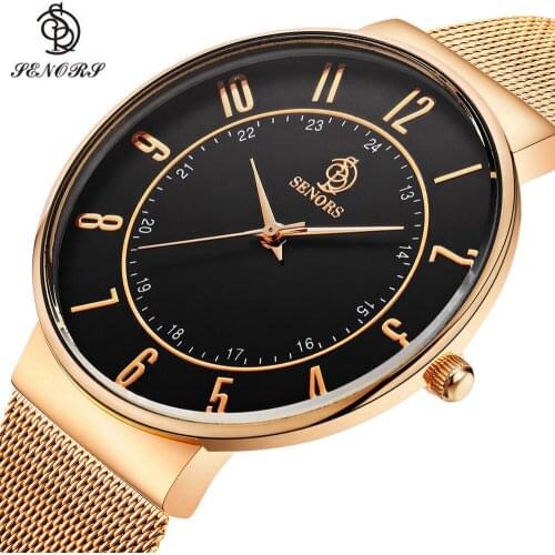 Mens Gold Watch SENORS China