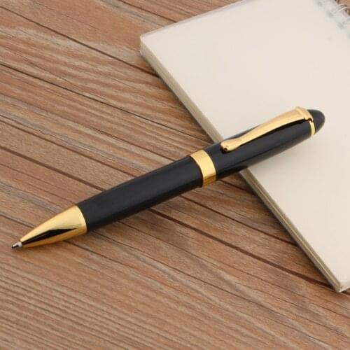 STUDENT PEN black and golden piece classical Stout Ballpoint Pen