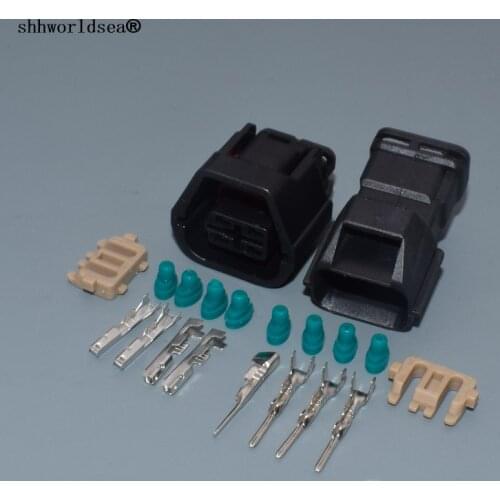 Shhworldsea MG641238-5 7182-8740-30 Automotive Waterproof Connector plug Housing 0509 Series 4 Pin Plug