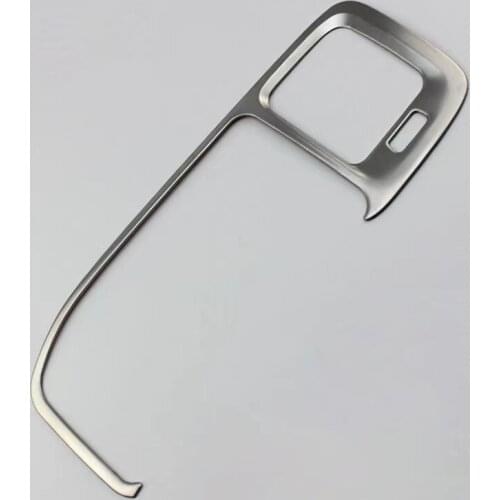 Car Styling Console Navigation Frame Decorative Cover Trim For Volvo S60 V60 2011-17 Interior Stainless Steel Strip