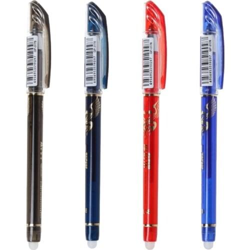 0.38mm Erasable Gel Pen With Blue Red Black Refills School Office Stationery