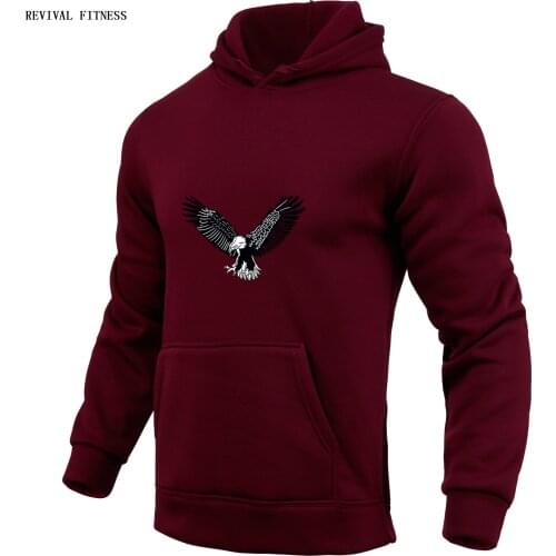 Hoodie Sweatshirts Men Woman Fashion Printing eagle Red Black Gray Pink Autumn Winter fleece Hip Hop Hoody Male Brand Casual Top