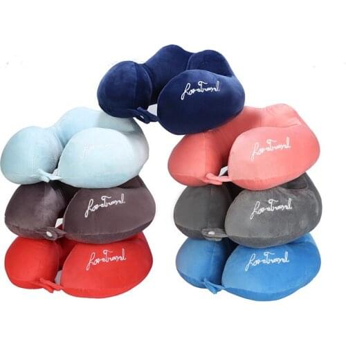 U-Shape Pillow Cervical Spine Car U Shaped Pillows U-Shaped Pillow Portable Travel by Plane Sleeping Gadget That Slept Bedding