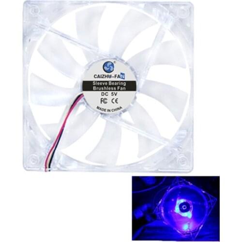 120MM 12cm 12025 CPU Fan 120x120x25mm DC 5V 12V 24V Computer Case Cooling Fan 3pin LED