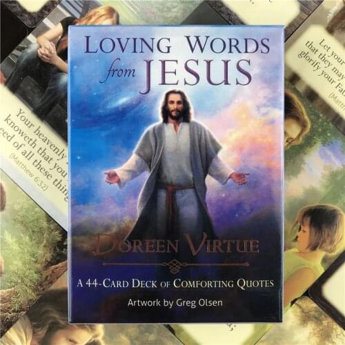 Loving Words From Jesus Tarot Cards Oracles Deck Mysterious Divination Tarot Deck For Women Girls Cards Game PDF