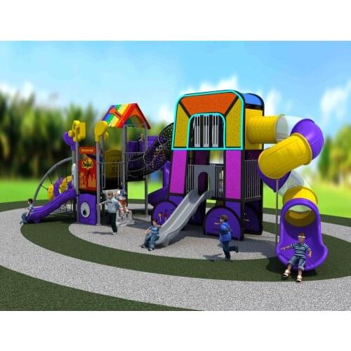 YLW 2020 amusement playground MUSIC theme combined slide entertainment park YLW-OUT200821