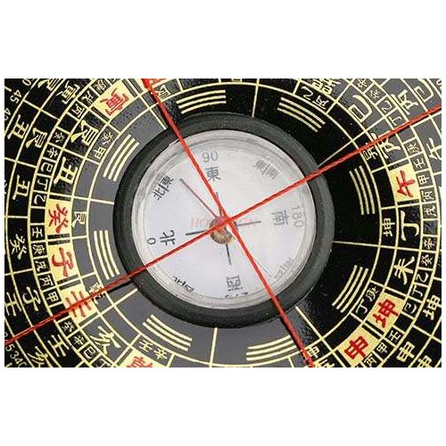 Mirror pendant decoration home supplies Bronze Compass Tai Chi Bagua Mirror Pendant Decoration Home Living Room Door Outside