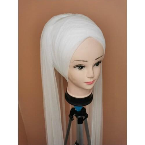 Womens White Color Muslim Hijab Scarf Ready to Wear Turban Islamic Headscarf Female Head Wraps lycra tulle wedding party