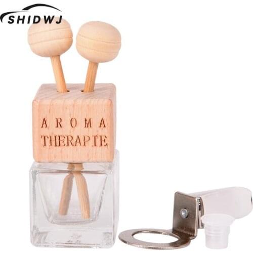 1PC Car Air Freshener Scent Perfume Bottle Ornament Essential Oil Diffuser Fragrance Hanging Empty Bottle Interior Accessories