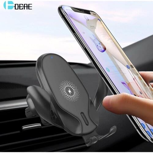 15W Quick Qi Wireless Car Charger Fast Charging Phone Holder Air Vent Mount Bracket for iPhone 11 Pro XS XR X 8 Samsung S10 S9