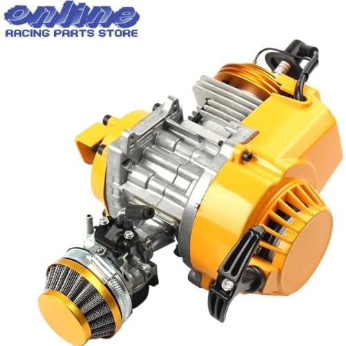 2-stroke 49cc air-cooling engine with irridium C7 spark plug, HP full circle crankshaft & Racing Carbutetor/Factory Wholesale