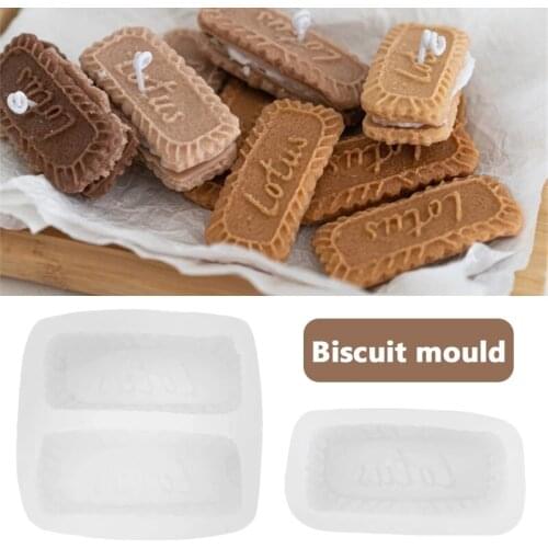 3d Silicone Biscuit Shape Candle Mold Home Cars Aromatherapy Decor Diy Craft Biscuit Chocalate Baking Mould Handmade Making Tool