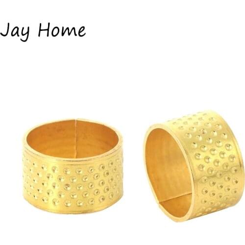 5Pcs Sewing Thimble Finger Protector Metal Fingertip Thimble Copper Thimble for Quilting Embroidery DIY Craft Sewing Tools