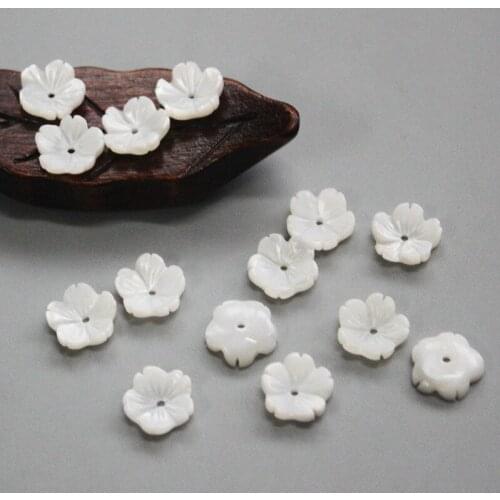 5pcs/pack Natural freshwater shells Shell bowl flower hairpin brooch Jewelry DIY necklace Bracelet Earrings Jewelry accessories