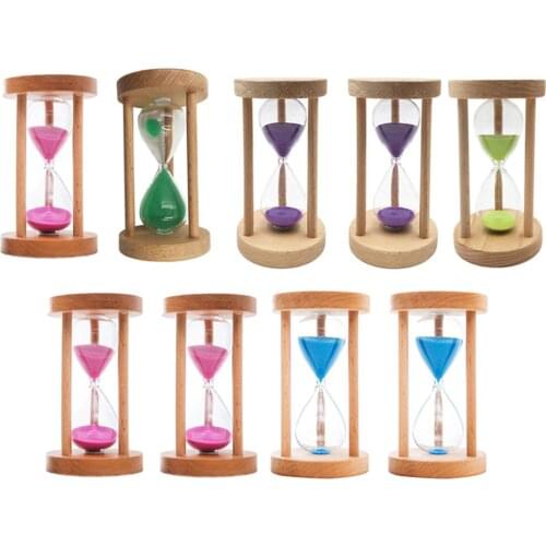 Wooden Sand Timer Hourglass 6/8/12/20/25 Mins Sandglass Timer for Classroom/Kitchen/Games/Brushing Teeth Timer/Home Desk Decor