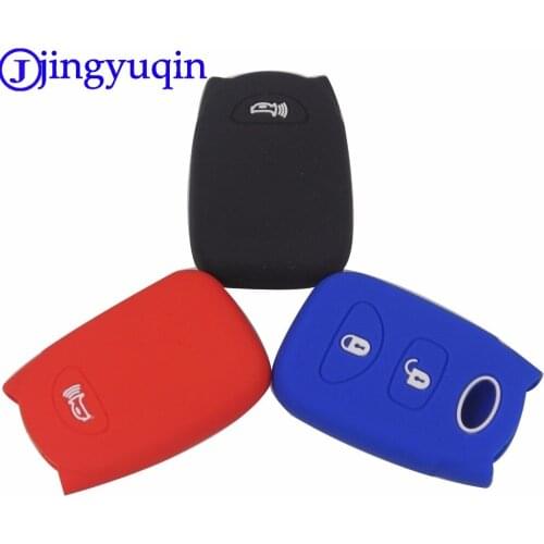 Jingyuqin 10PS Car Key Fob Silicone Rubber Cover Holder Protect Case For Hyundai Accent 2017 3 Buttons
