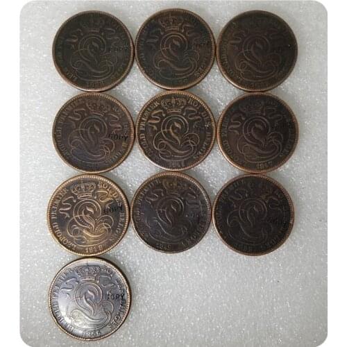 1832-1856 BELGIUM 10 CENTIMES COINS COPY
