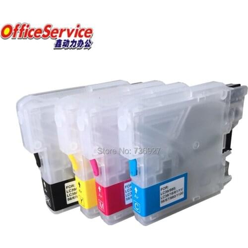 LC11 LC16 LC38 LC39 LC60 LC61 LC65 LC67 LC980 LC985 LC1100 Refillable ink Cartridge For Brother MFC-J265W J410 J415W printer