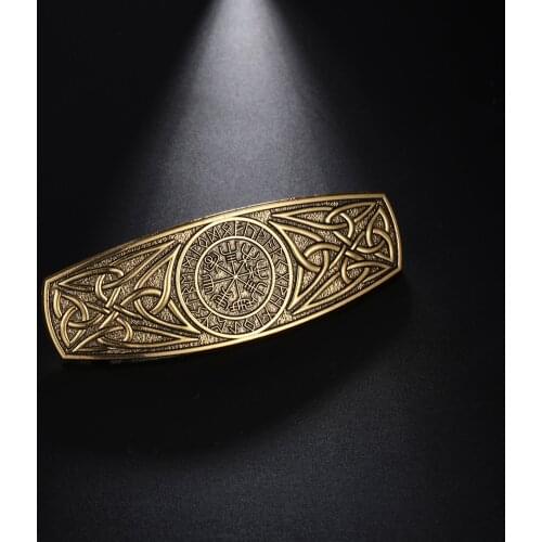 My Shape Hairpins Compass Celtics Knot Flower Of Life Zinc Alloy Hair Clips Headdress Barrettes Jewelry Hair-Holder Women Gift