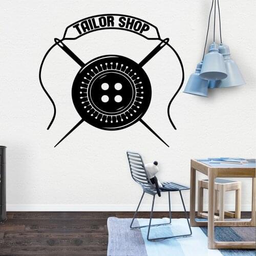 NEW Tailor shop Cartoon Wall Decals Pvc Mural Art Diy Poster For Kitchen Restaurant Decoration Accessories Murals