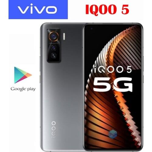 Official Original VIVO IQOO 5 5G Smart Phone Snapdragon 865 6.56'' 120Hz Refresh Rate 4500Mah 55W Dash Charging 50.0MP Camera