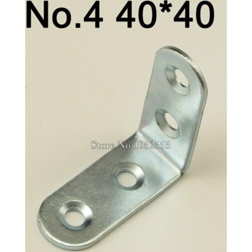 Wholesale 100pcs/lot 40*40*16mm Thicker angle bracket L shape galvanized finish frame board support K210