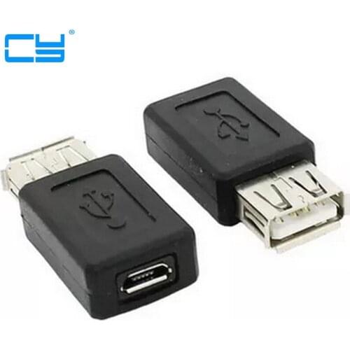 1pcs USB 2.0 A female to Micro USB B type 5p female data Connector Adapter convertor