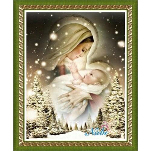 Religion nossa senhora icon 5d diy beadwork 3135R - Square diamond mosaic painting Diamond embroidery cross stitch