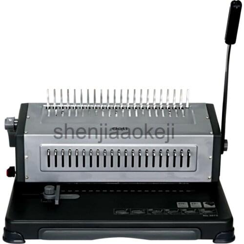 Manual Binding Machine 3874 rubber ring clip dual-use Comb Punching Machine Office File Dedicated Bookbinding Machine