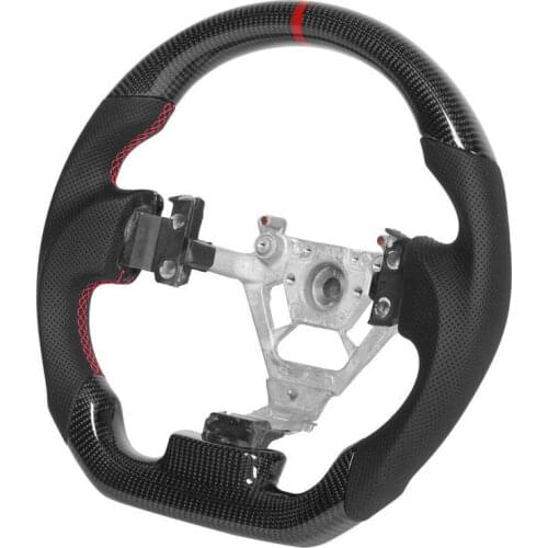 Custom Carbon Fiber Steering Wheel Nappa Perforated Leather Fit for Nissan 350z 2003 2004 2005 2006 2007 2008 Car style