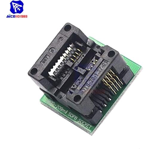 SOIC8 SOP8 to DIP8 Programmer Socket Adapter Converter SOP8 200mil Socket Wide Chip