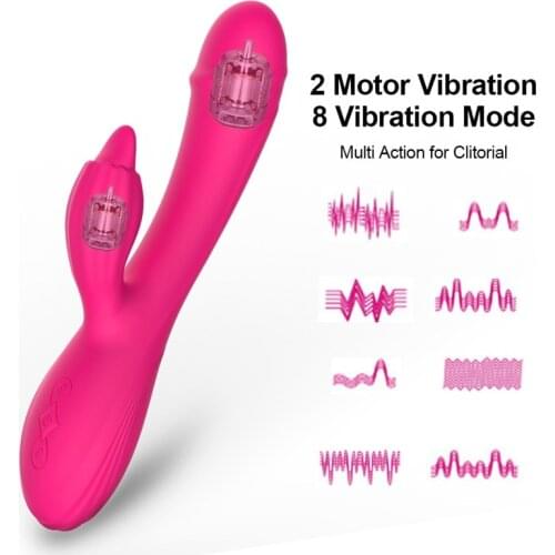 7 Speeds Rabbit Vibrator Tongue Licking G Spot Vagina Clitoris Stimulator Masturbator Dildo Vibrator Sex Toys for Women ZD0398