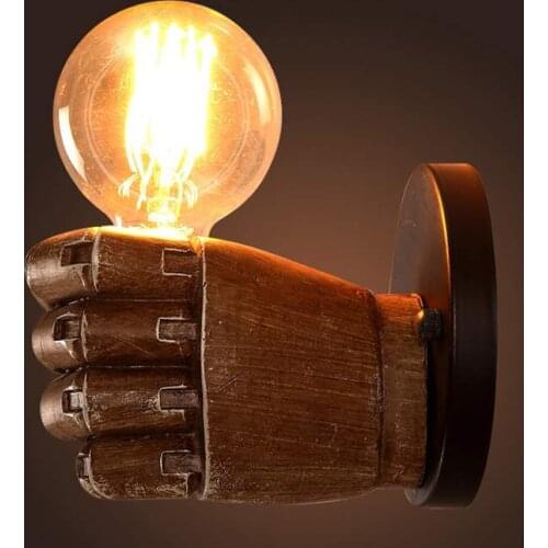 Vintage Wall lamp LED Loft Industrial Wall Light Fiixtures Bedroom Sconce Lamps Home Lighting Resin Hand Wandlamp Mirror Lights