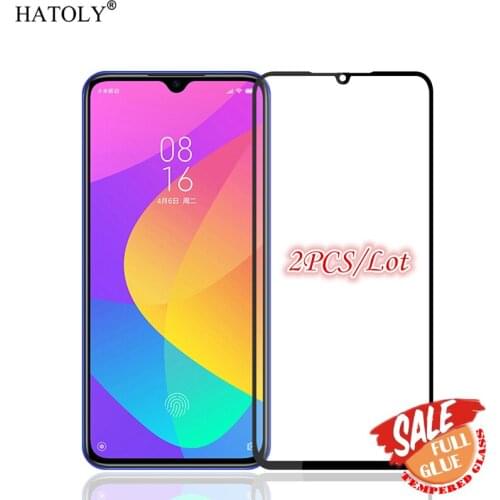 2PCS Full Glue For Glass Xiaomi Mi A3 Screen Protector Tempered Glass For Xiaomi MiA3 Full Coverage Protective Phone Glass Mi A3