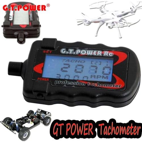 1pcs G.T. Power Model Profession RC Motor Digital Optical Tachometer Supports 2 to 9 Bladed Paddle Propeller