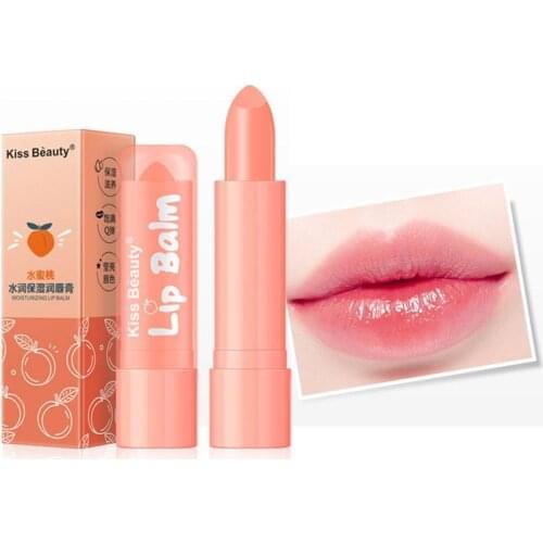 1pcs Moisture Lip Balm Long-Lasting Natural Peach Jelly Lipstick Changing Long Lasting waterproof Moisturizing Lipstick