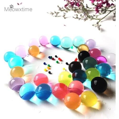 1000 Pc/lot2.5-3 water beads Pearl shaped Crystal Soil Water Beads Mud Grow Magic Jelly balls wedding Home Decor hydrogel