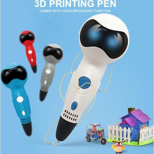 Creative 3D Pen LCD Screen DIY 12V 3D Printing Pens ABS PLA Filaments Arts Design Drawing for the Kids Child Education Toy Gifts