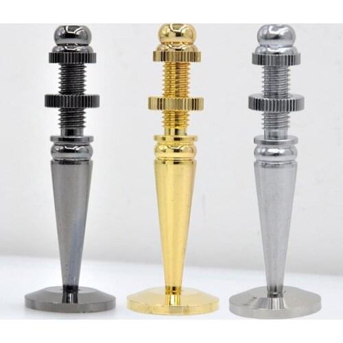 8 Set M8*72mm Speaker Copper Isolation Spike Amplifier Cone Stand Feet & Base Pads Set