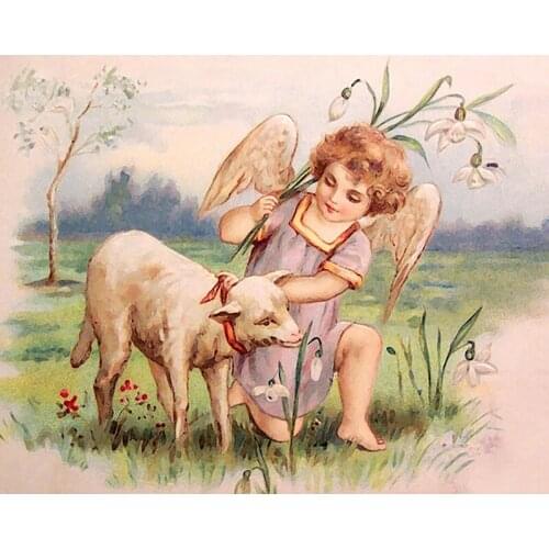 5D DIY Full Square Round Resin Diamond Painting Angel Cross Stitch Embroidery Mosaic New Arrival Home Wall Decoration