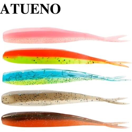 BOTE TPE Worm Soft Fishing Lure 7.5cm 1.7g Artificial Rubber Earthworm Baits Flexible Lures Pesca Jing