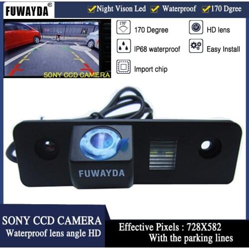 FUWAYDA FOR SONY CCD Chip Sensor Car Rear View Reverse Backup Parking Safety CAMERA for SKODA FABIA ROOMSTER OCTAVIA TOUR