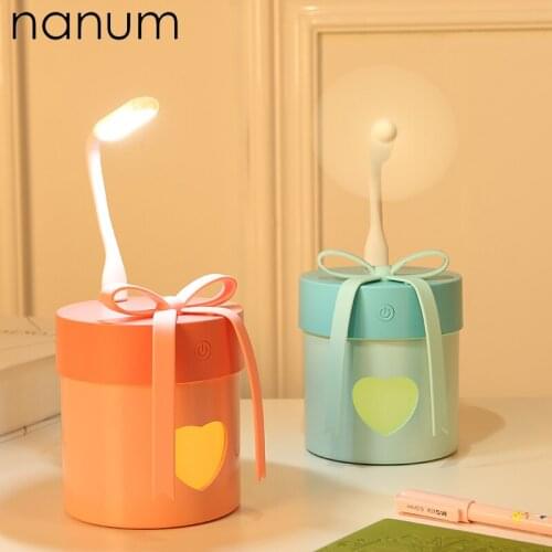 Car air freshener Gift box Humidifier 3 in 1 Ultrasonic Air Purifier USB Fan Portable With LED Light Office Home Mist Maker