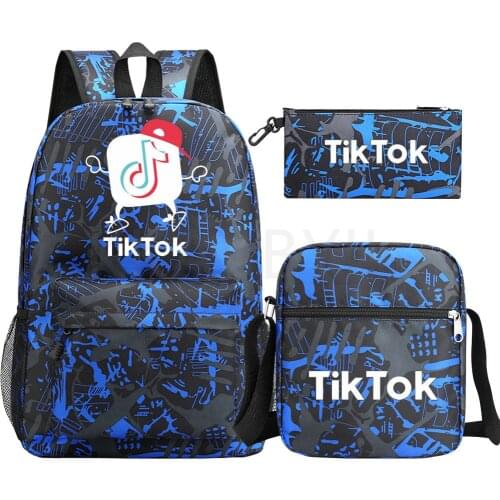 TIK TOK Cartoon 3D Pattern Children Back Pack School Bags Set Kids Backpack Boys Girls Book Bag Student Bagpack Mochila Infantil