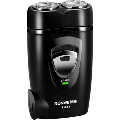 Mini Electric Rechargeable Shaver 2 Floating Head Portable Waterproof Razor Shavers USB Steel Mens Washable Beard Trimmer Travel