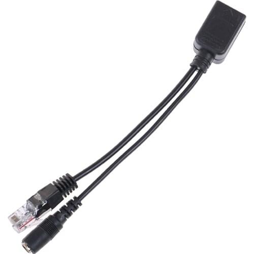 1set POE Cable Passive Power Over Ethernet Adapter Cable POE Splitter Injector