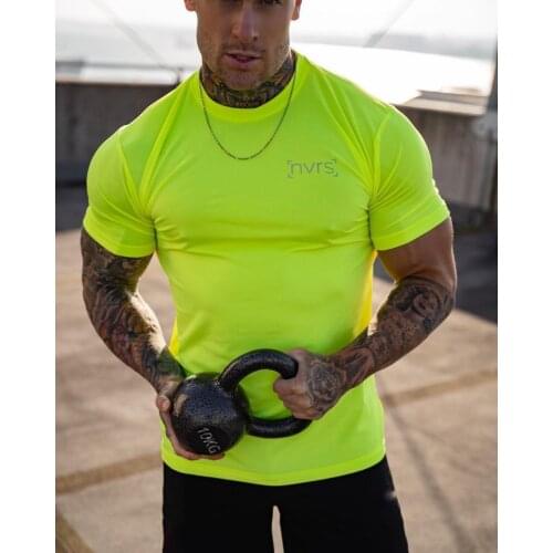 Summer New Mens Cotton Short-Sleeved T-Shirt Gyms Fashion Casual T-Shirt Bodybuilding, Men Tops Thin T-shirts Clothing