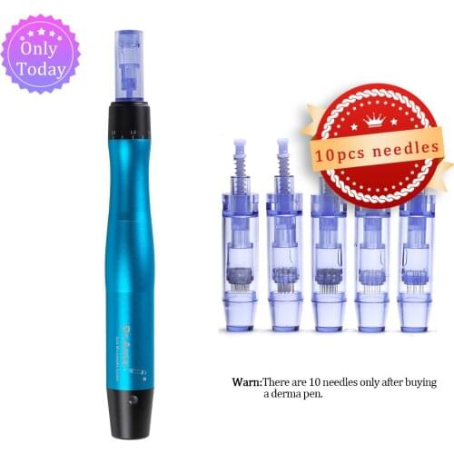 Hot Wireless Ultima A1-W Derma Pen Professional Beauty Equipment Semi-permanent Embroidery Tattoo Gun MTS$PMS Skin Care Therapy