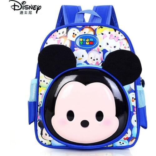 Disney Mickey Mouse Bag Fashion Children Backpack Student Waterproof Shoulder Bags New Minnie Mouse Cartoon Cute Schoolbag